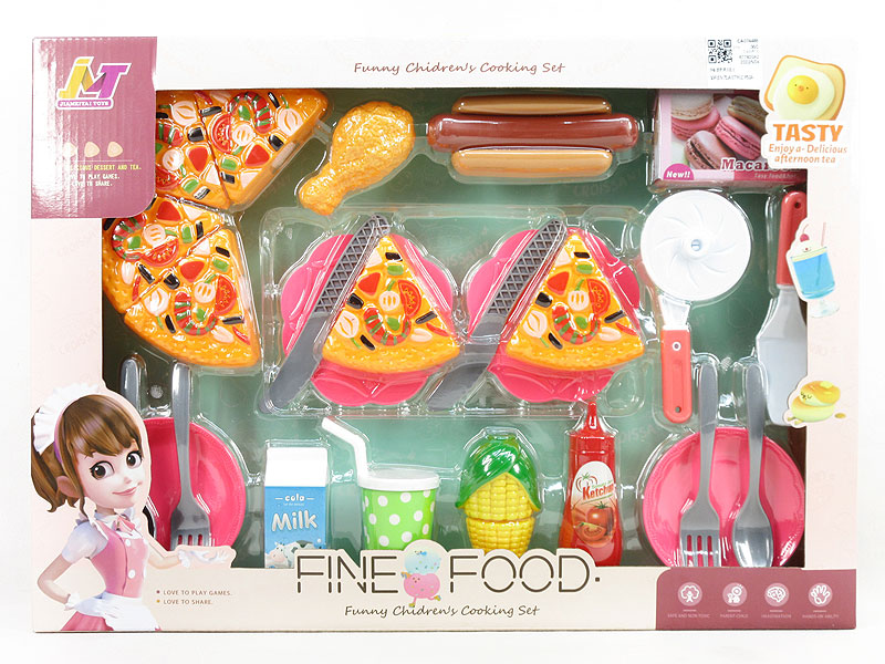 Fast Food & Pizza & Pastry Combination toys