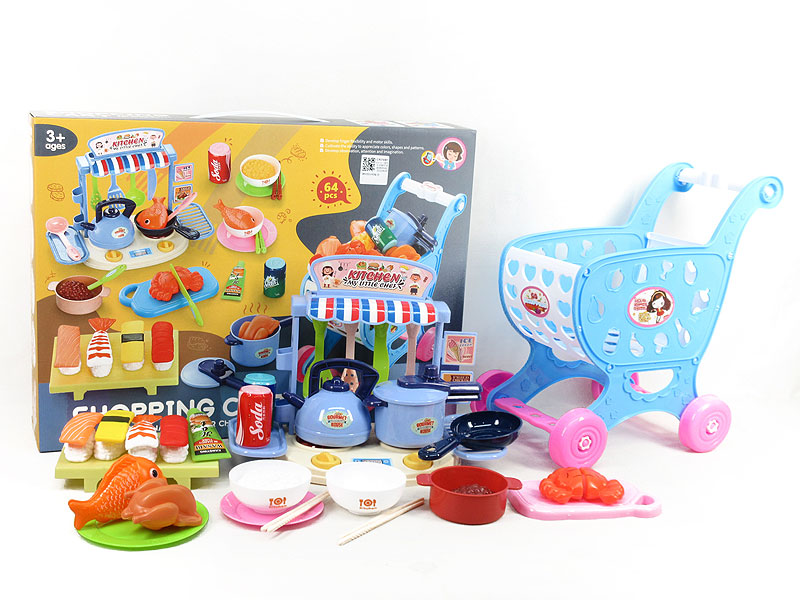 Shopping Car & Cooking & Sushi(2C) toys