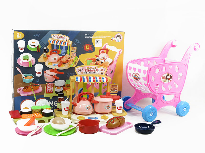 Shopping Car & Cooking & Sushi(2C) toys