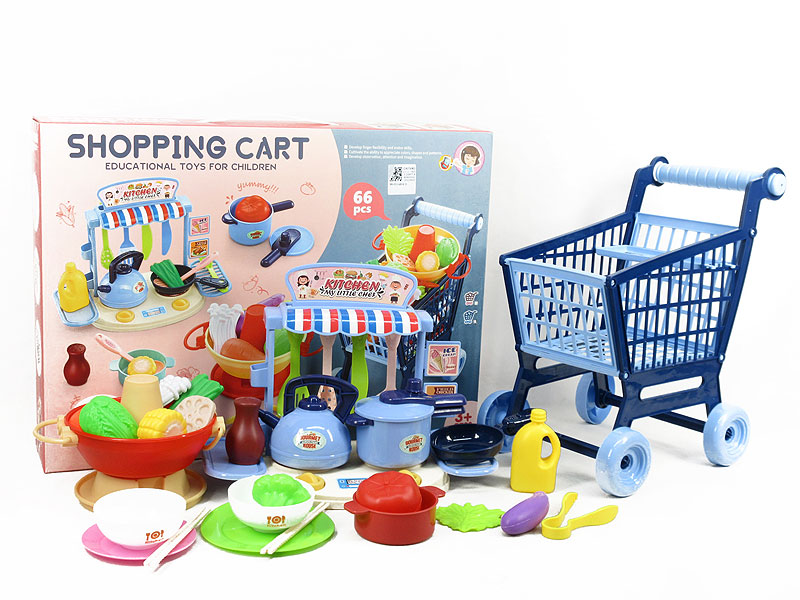 Shopping Car & Cooking & Vegetable Hotpot(2C) toys