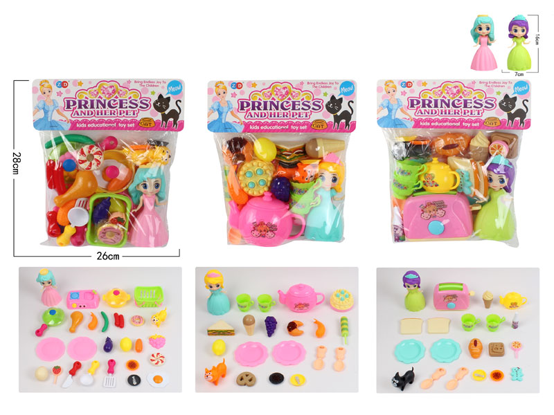 Kitchen Set & Princess(3S) toys