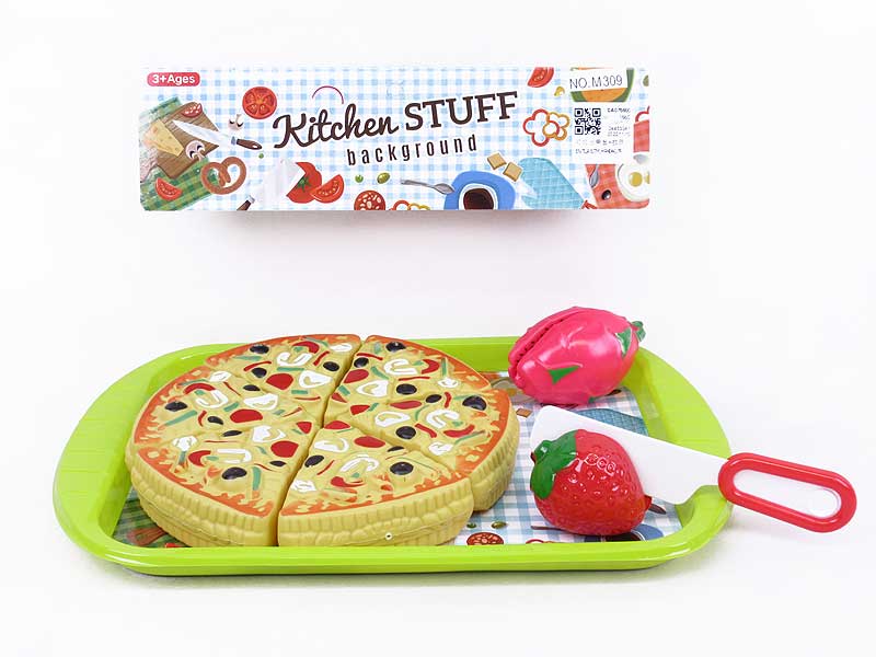 Cut Fruit Set & Pizza Set toys