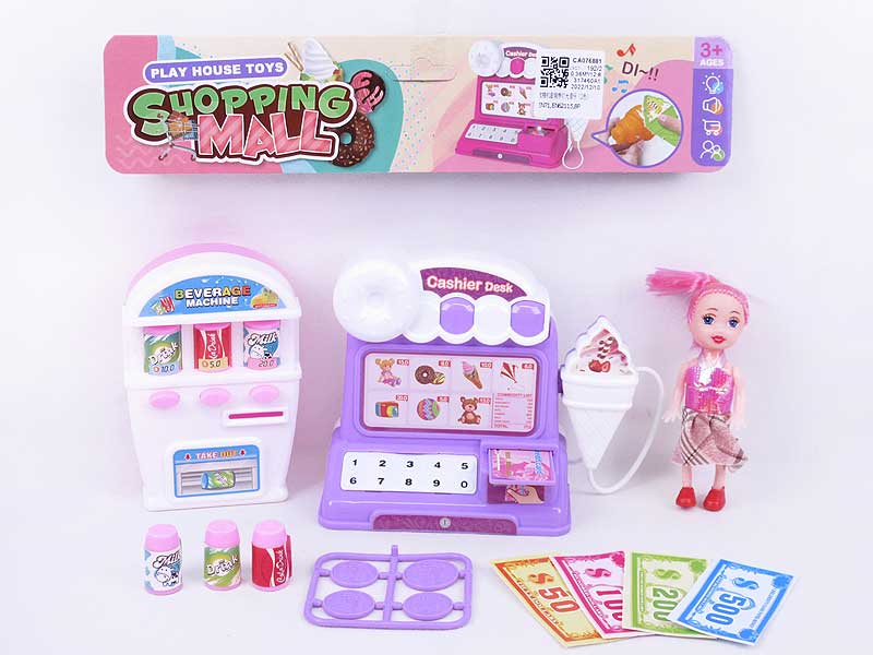 Cash Register Set W/L_M(2C) toys