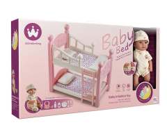 Baby Bed & 16inch Moppet W/S