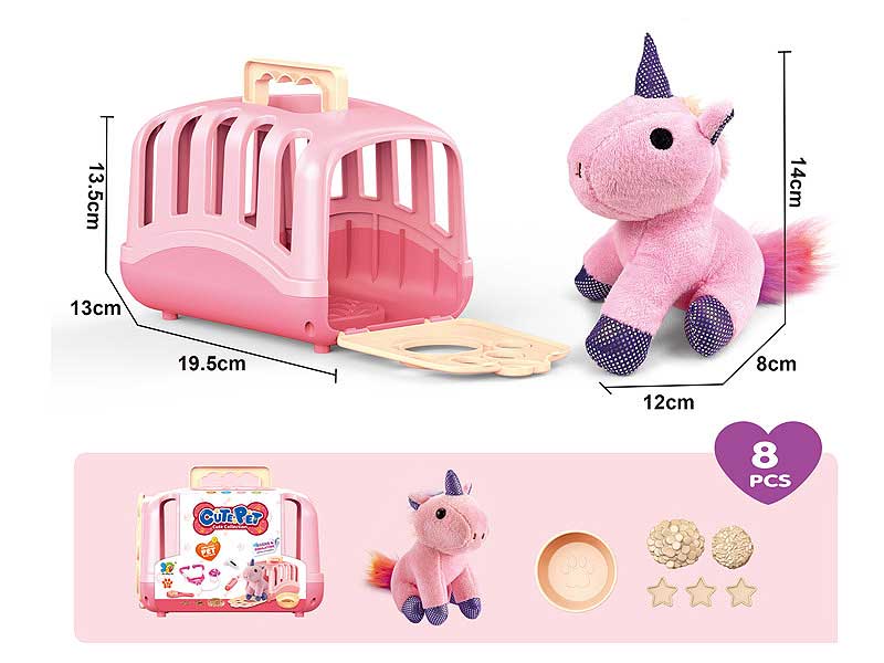 Pet Unicorn Feeding Set toys