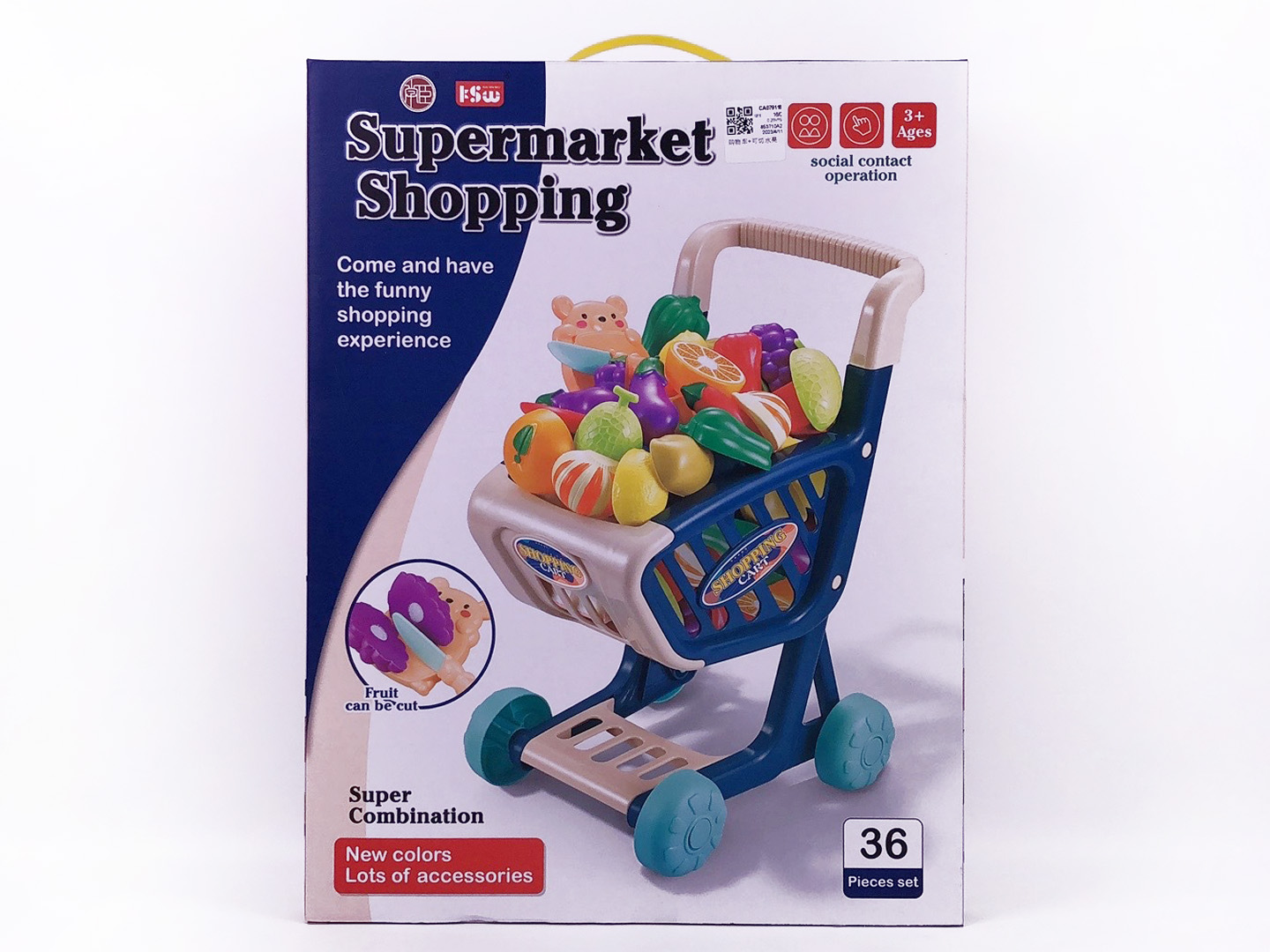 Shopping Cart & Cut Fruit toys