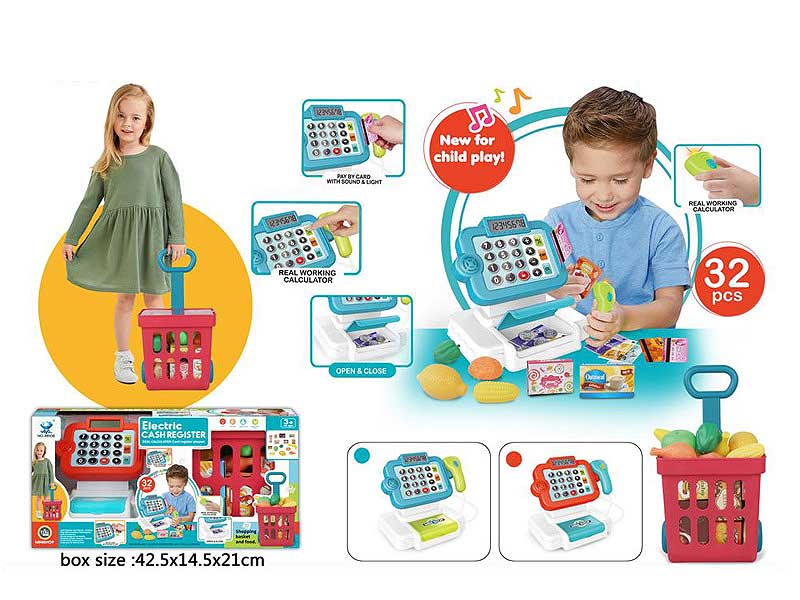 Cash Register Set W/L_S toys