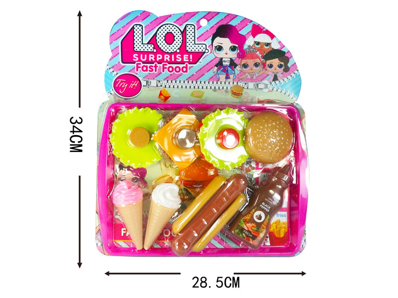 Hamburger Hot Dog Ice Cream Set toys