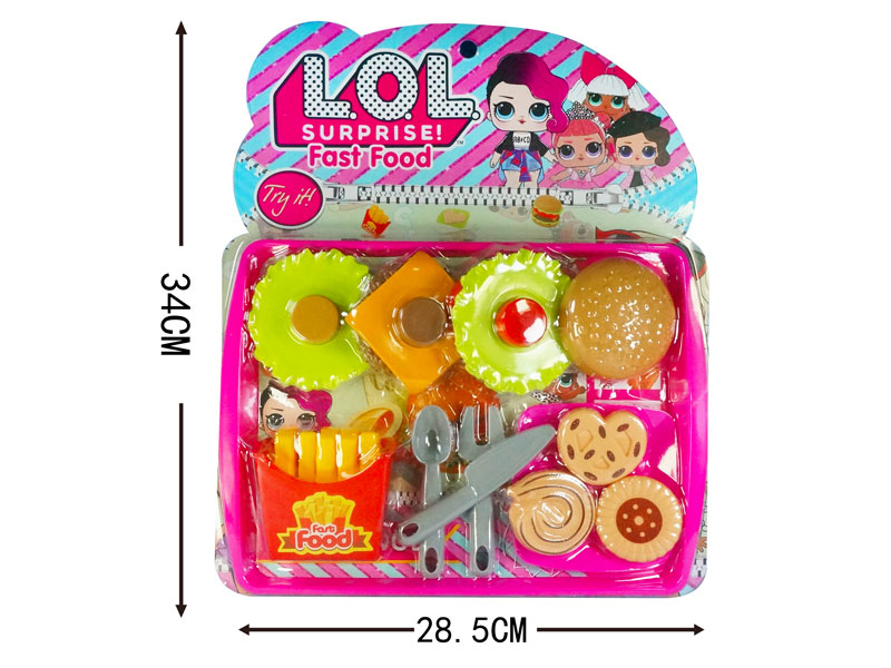 Hamburger Fries Biscuit Set toys