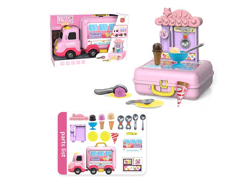 Storage Vehicle W/L_S & Dessert Set toys