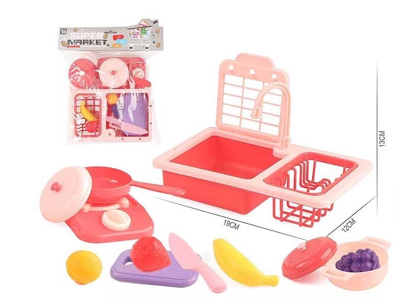 Wash Basin & Fruit Set toys