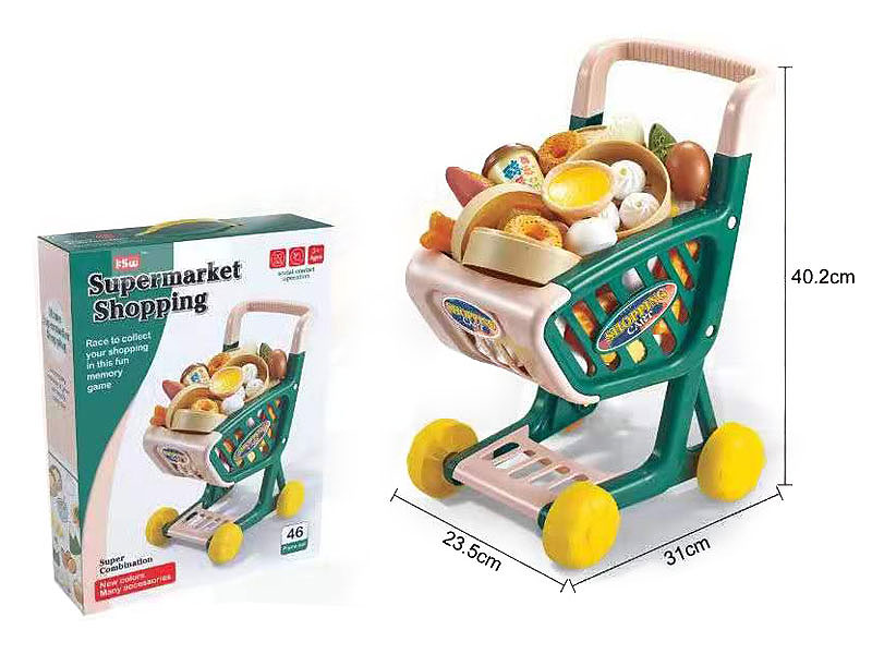 Shopping Cart & Breakfast Food toys