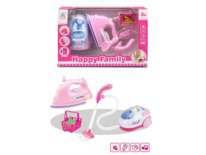 B/O Vacuum Cleaner & Electric Iron toys