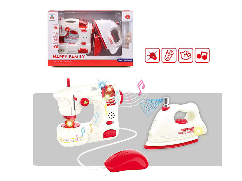 B/O Sewing Machine & Electric Iron toys