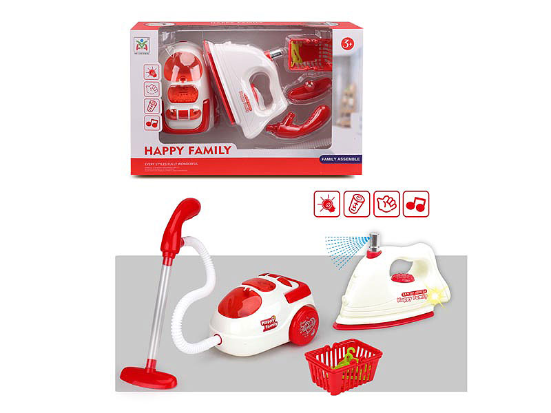 B/O Vacuum Cleaner & Electric Iron toys