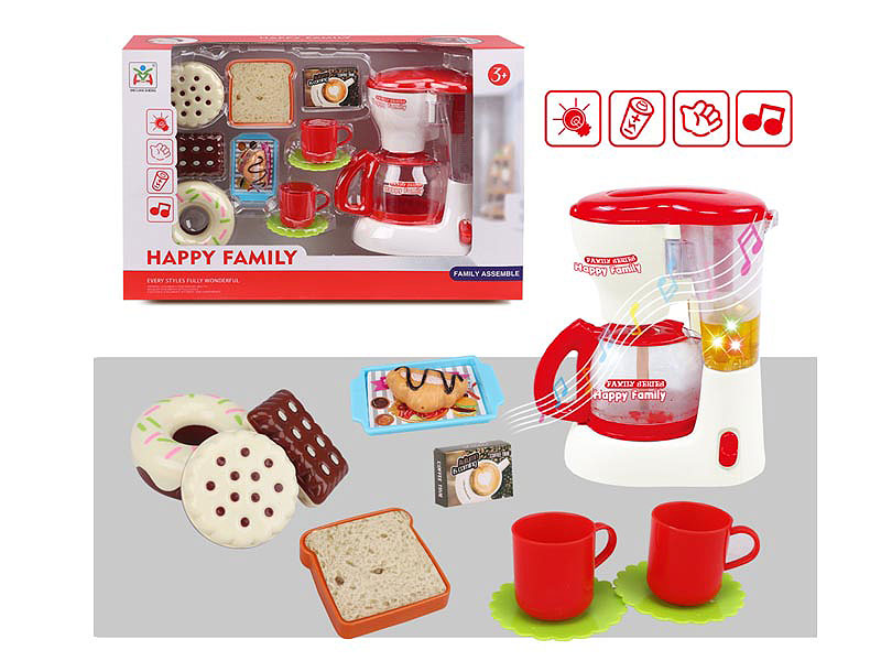 Electric Coffee Maker Set W/L_M toys