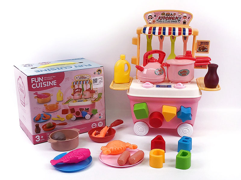 Kitchen Set & Seafood(2C) toys