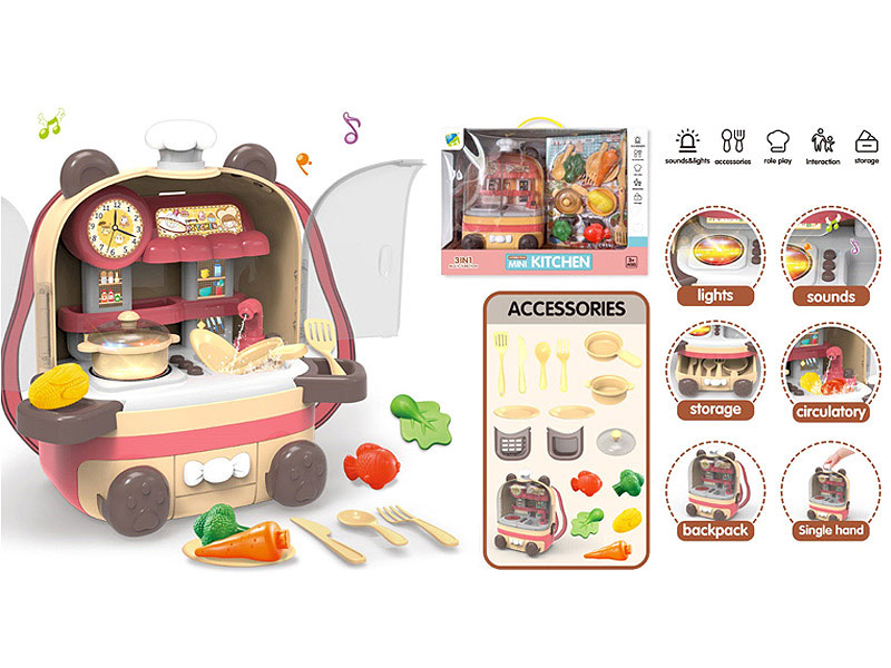 Kitchen Set W/L_S toys