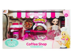 Coffee Machine Pizza Shop & Doll