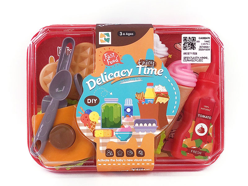 Food Burger Afternoon Tea Set toys