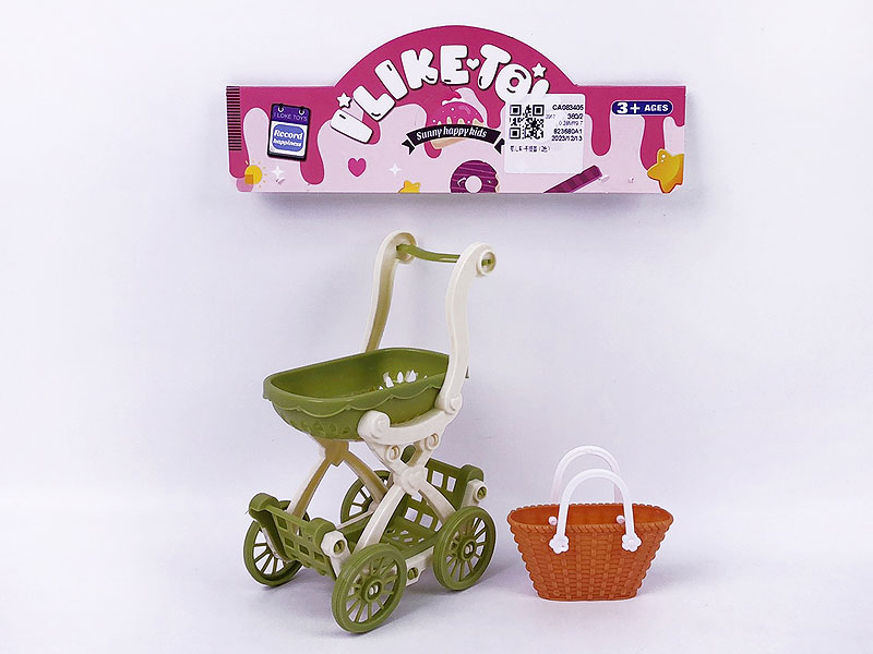 Baby Stroller & Handheld Basket(2C) toys