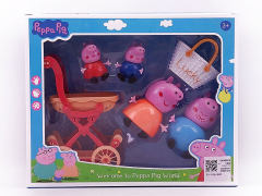 Baby Stroller & Handheld Basket & Pig toys