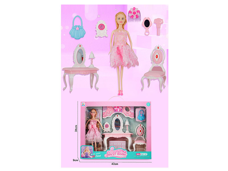 Beauty Collection Delight & 11.5inch Solid Body Doll(2S2C) toys