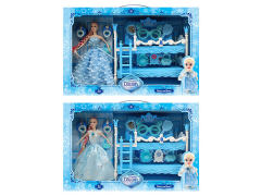 Double-Deck Bed & 11.5inch Solid Body Doll(2S)