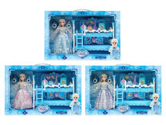 Double-Deck Bed & Solid Body Doll(3S) toys