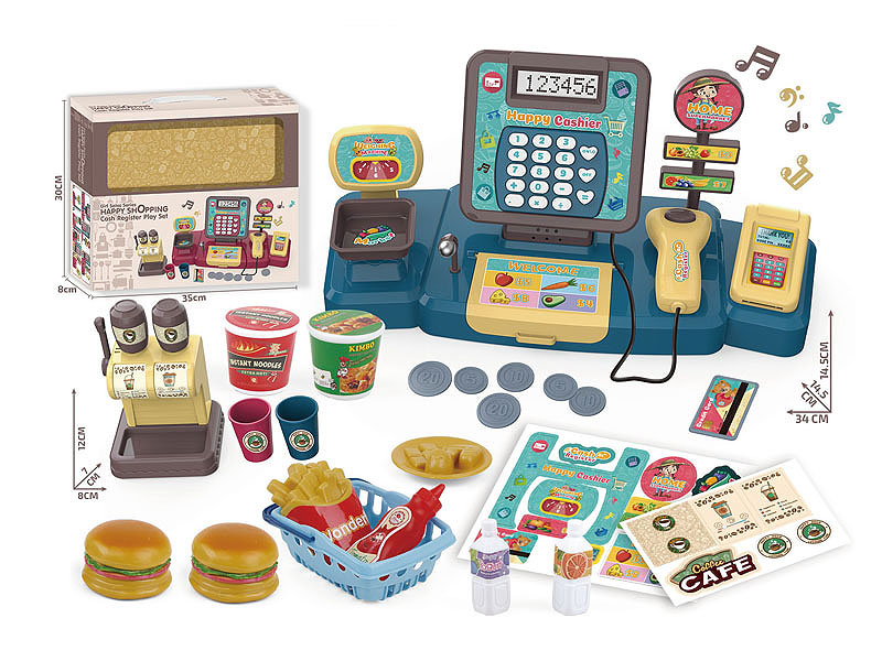 Cash Register Hamburger Set toys