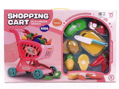 Shopping Cart & Cut Fruit & Vegetables