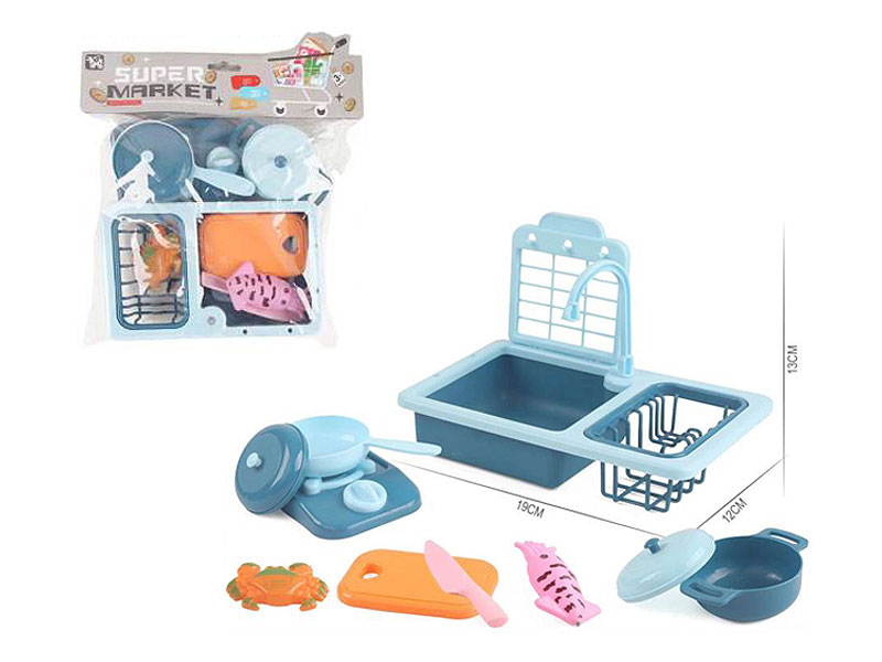 Wash Basin & Sea Food Set toys