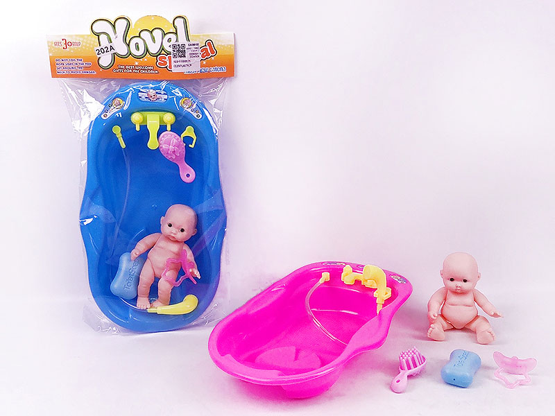 Tub Set & 5inch Moppet(2C) toys