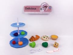 Three Layer Cake Plate Set(2C) toys