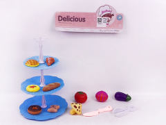Three Layer Cake Plate Set(2C) toys