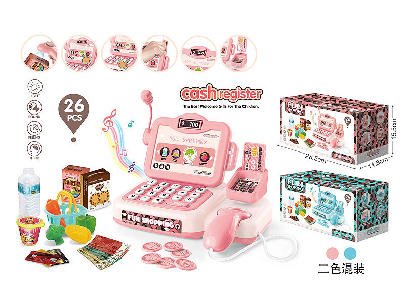 Cash Register Set W/L_S(2C) toys