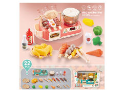 2in1 Barbecue Hotpot Set W/L_M(2C) toys