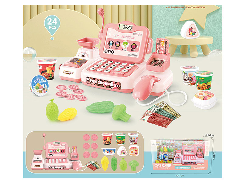 Cash Register Set W/L_S toys