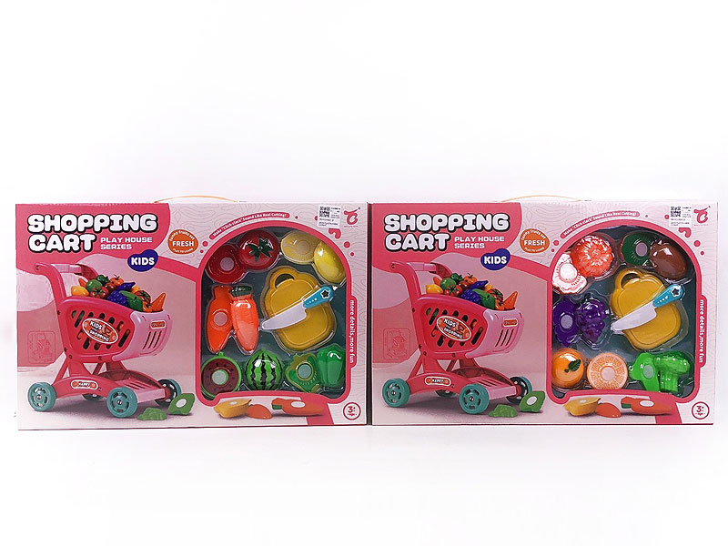 Shopping Cart & Cut Fruit & Vegetables(2S) toys