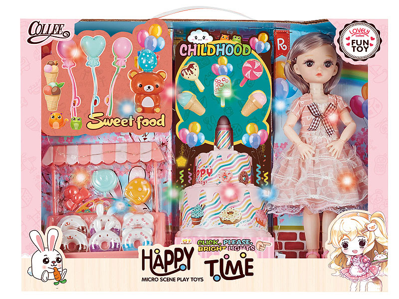 Cake Set W/L toys