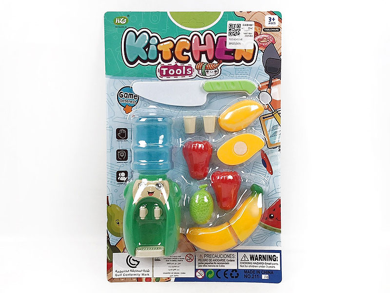 Water Dispenser & Cut Fruit toys
