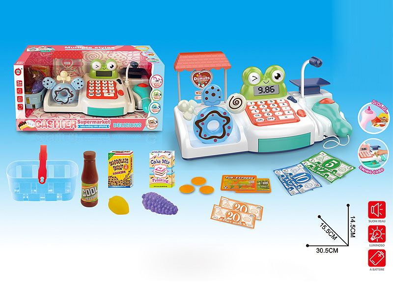 Frog Donut Cash Register Set toys