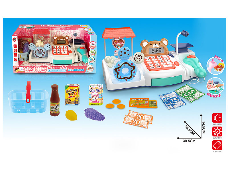 Hamster Donut Cash Register Set toys