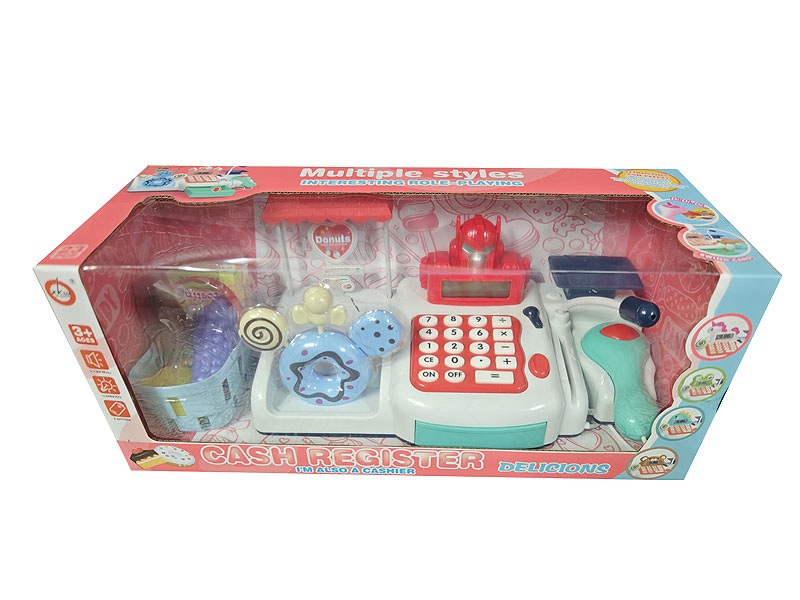 Robot donut cash register set toys