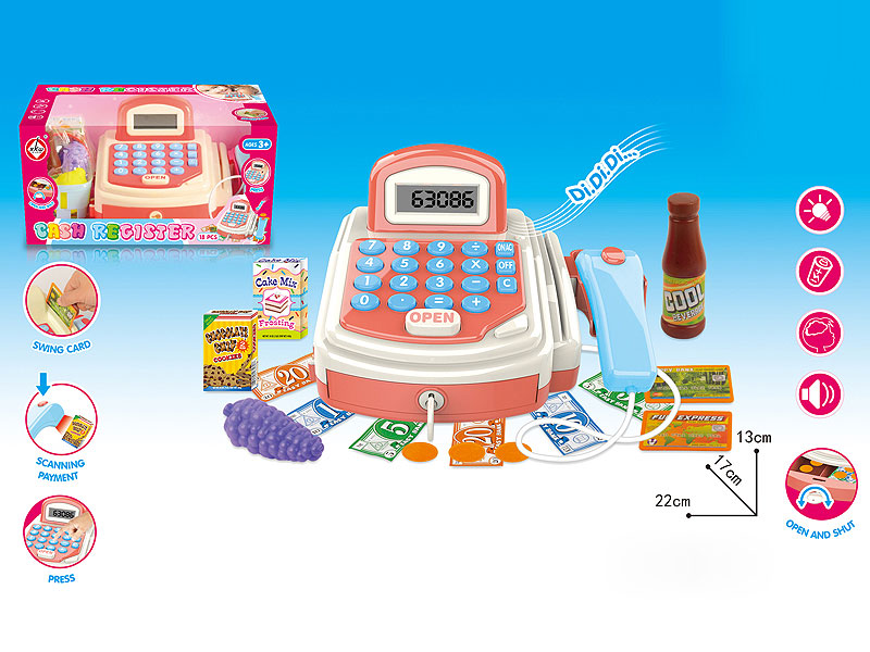 Electric cash register set toys