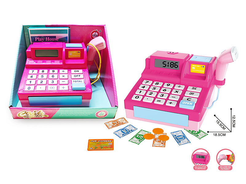 Cash register set toys