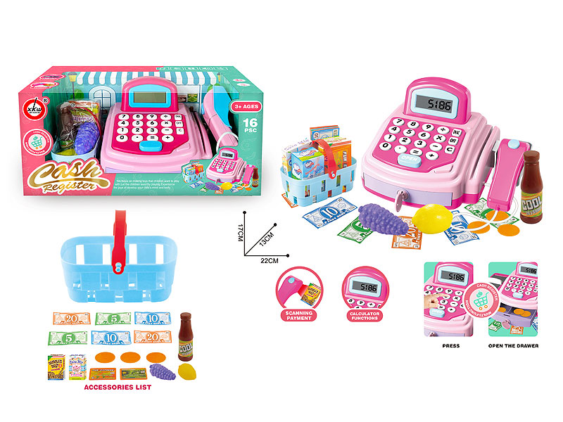Cash register set toys