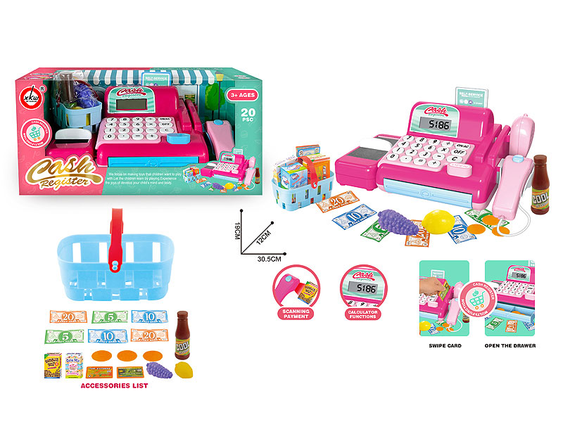 Cash register set toys