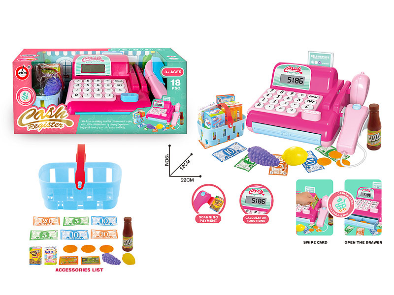 Cash register set toys