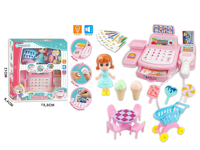 Cash Register Set W/L_S toys